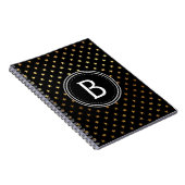 Gold Foil Monogram Sterren Notitieboek (Rechterzijde)