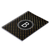 Gold Foil Monogram Sterren Notitieboek (Linkerzijde)