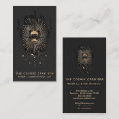 *~* Gold Foil Moon Crab Celestial Mermaids Visitekaartje (Voorkant / Achterkant)