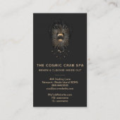 *~* Gold Foil Moon Crab Celestial Mermaids Visitekaartje (Achterkant)