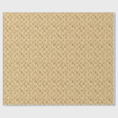 Gold Foil Moroccan Trellis Monogrammed Kerstmis Cadeaupapier (Vlak)