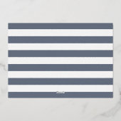 Gold Foil Nautical Crab Rehearsal Dinner Folie Uitnodiging (Achterkant)