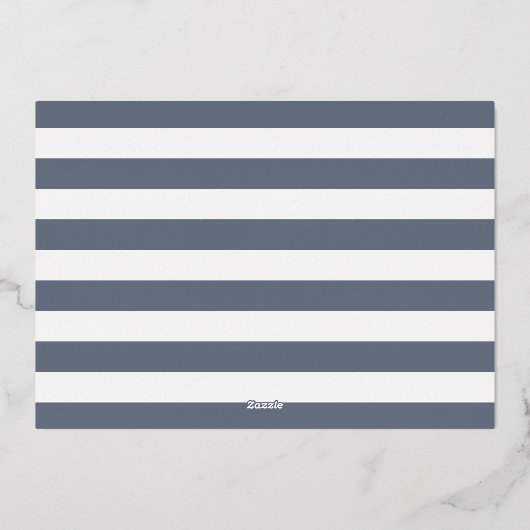 Gold Foil Nautical Crab Rehearsal Dinner Folie Uitnodiging (Achterkant)