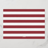 Gold Foil Nautical Crab Rehearsal Dinner Folie Uitnodiging (Achterkant)