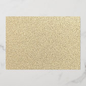 GOLD FOIL Navy Gold Sparkle Dress Quinceanera Folie Uitnodiging (Achterkant)