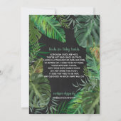 Gold Foil Oerwoud Safari Dierendouche Uitnodiging (Achterkant)