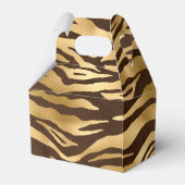 Gold Foil Oerwoud Tiger Bedankdoosjes (Achterkant)