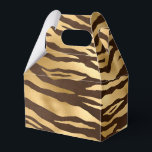 Gold Foil Oerwoud Tiger Bedankdoosjes<br><div class="desc">Rol bruin en gouden tijgerstrepen zijn bevorderlijk voor dozen.</div>