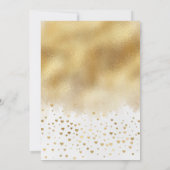Gold Foil Oh Baby shower Kaart (Achterkant)
