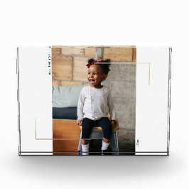 Gold Foil omgeven fotoblok
