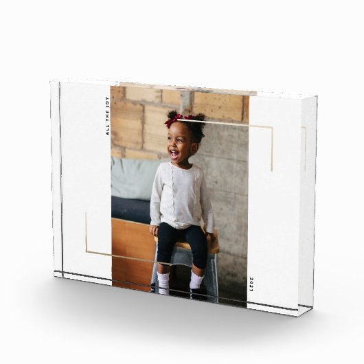 Gold Foil omgeven fotoblok (Rechts)