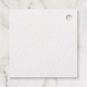 Gold Foil op maat gesneden monogram en naam Bedankjes Labels (Achterkant)