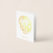 Gold Foil Oyster Shell Card Folie Kaarten (Voorkant)