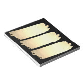 Gold Foil Paint List Gold look-stalen Notitieblok (Schuin)