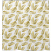 Gold Foil Palm Leaves Pattern Douchegordijn (Voorkant)