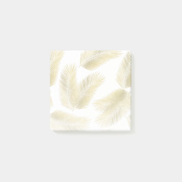 Gold Foil Palm Leaves Pattern Post-it® Notes