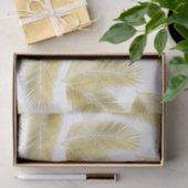 Gold Foil Palm Leaves Pattern Tissuepapier (Geschenk)
