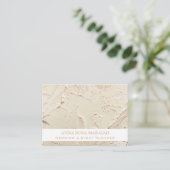 *~* Gold Foil Pastel. Blush bruiloft elegant Visitekaartje (Staand voorkant)