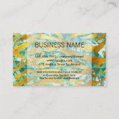 Gold Foil Pattern | Boho Geometric Pattern Visitekaartje (Achterkant)