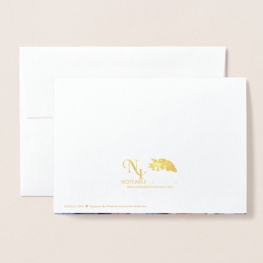 Gold Foil Peace Dove Kaart (Met envelop)