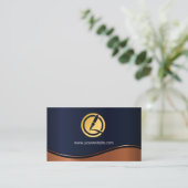 Gold Foil Pen Logo Afsprakenkaartje (Staand voorkant)