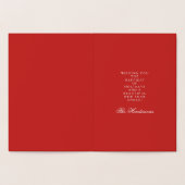 Gold Foil Pines kerstfeestdag Kaart (Binnen)