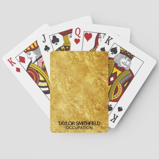 Gold Foil Pokerkaarten (Achterkant)