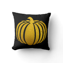 Gold Foil Pumpkin Sierkussen