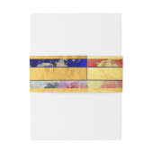 Gold Foil Red Paars Abstract genoemd huwelijk Uitnodigingen Wikkel (Achterkant Voorbeeld)