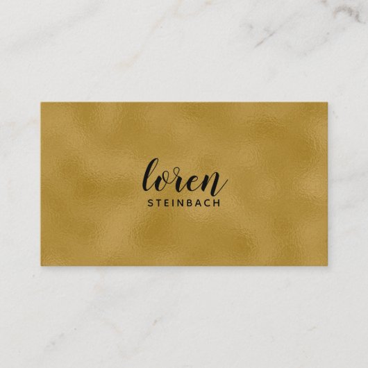 Gold Foil Referral Visitekaartje (Voorkant)