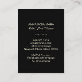 *~* Gold Foil -    Reiki Practitioner Master Symbo Visitekaartje (Achterkant)