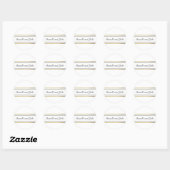 Gold Foil Ronde Sticker (Vel)