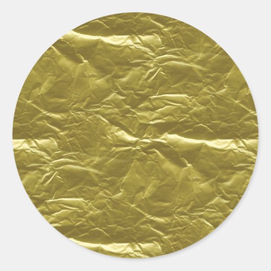 Gold Foil Ronde Sticker (Voorkant)