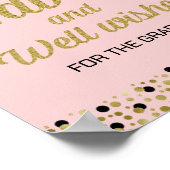 Gold Foil Script Advice and Well wil Afstudeerder  Poster (Hoek)