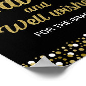 Gold Foil Script Advice and Well wil Afstudeerder Poster (Hoek)
