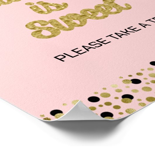 Gold Foil Script-Afstuderen is Sweet Afstudeerder  Poster (Hoek)