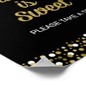Gold Foil Script-Afstuderen is Sweet Afstudeerder  Poster (Hoek)