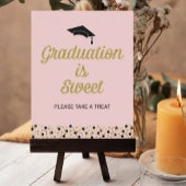 Gold Foil Script-Afstuderen is Sweet Afstudeerder  Poster