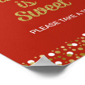 Gold Foil Script-Afstuderen is Sweet Afstudeerder  Poster (Hoek)