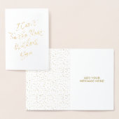 Gold Foil Script Bridesmaid Request Folie Kaarten (Display)