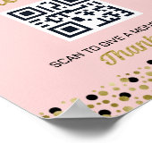 Gold Foil Script Confetti Tip: Afstuderen teken Poster (Hoek)