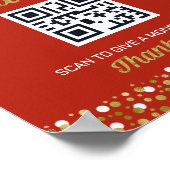 Gold Foil Script Confetti Tip: Afstuderen teken Poster (Hoek)