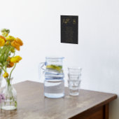 Gold Foil Script Framable Guest Names Table Number Folie Afdrukken (Laag (Keuken))