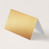 Gold Foil Script Logo Business - Hartelijk dank -  Visitekaartje (Achterkant)