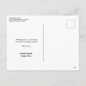 Gold Foil Script Merry kerstfeestdag foto Feestdagenkaart (Achterkant)