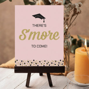 Gold Foil Script S. more Confetti Pink Afstudeerde Poster
