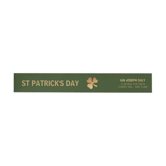 Gold Foil Shamrock, St Patrick's Day (Individueel)
