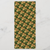 Gold Foil Shamrock, St Patrick's Day Menu Kaart (Achterkant)