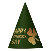Gold Foil Shamrock, St Patrick's Day Party Feesthoedjes (Voorkant)