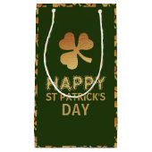 Gold Foil Shamrock, St Patrick's Day Party Klein Cadeauzakje (Voorkant)